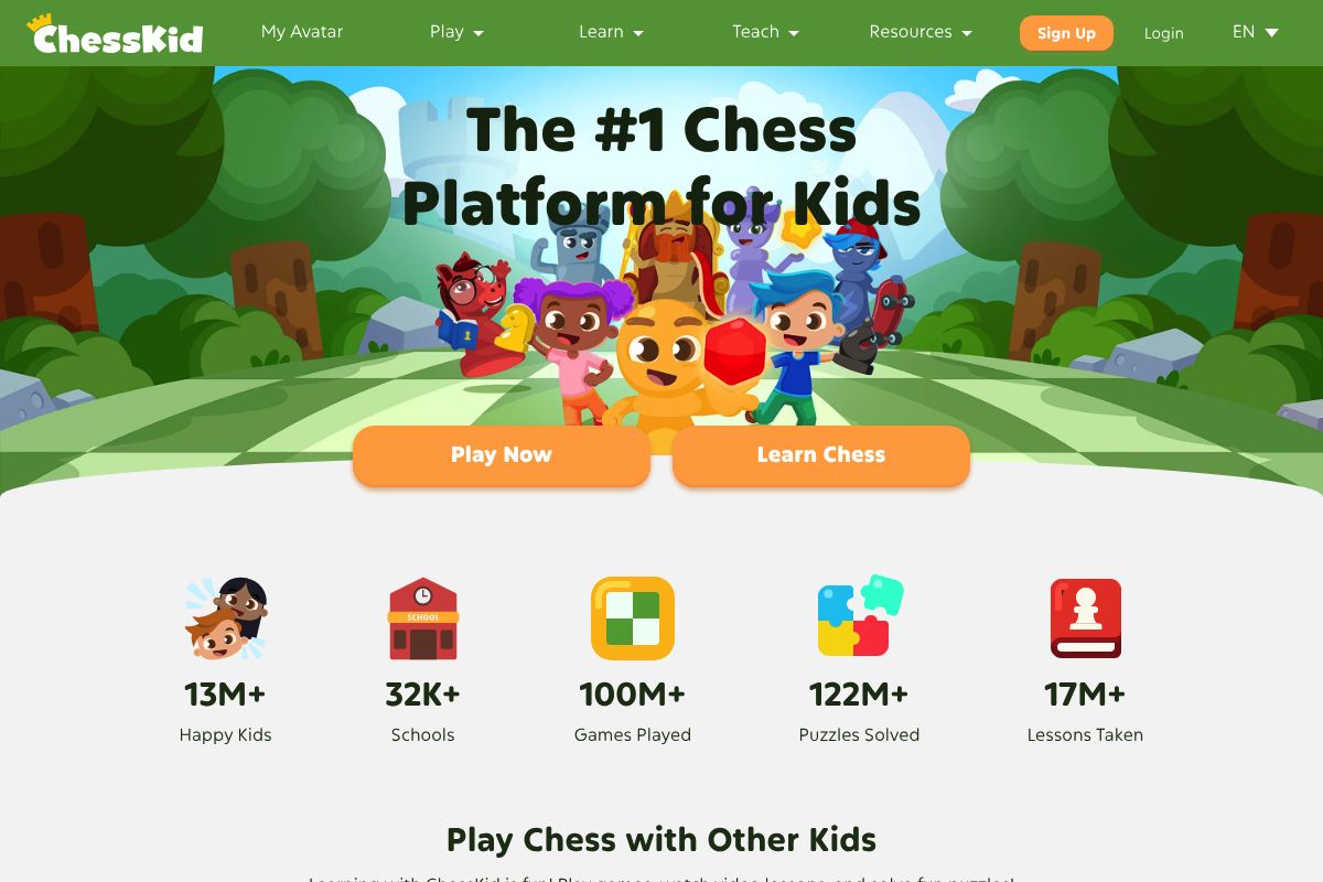 3. ChessKid — Best for Safe, Child-First Learning Environments (Ages 5–12)