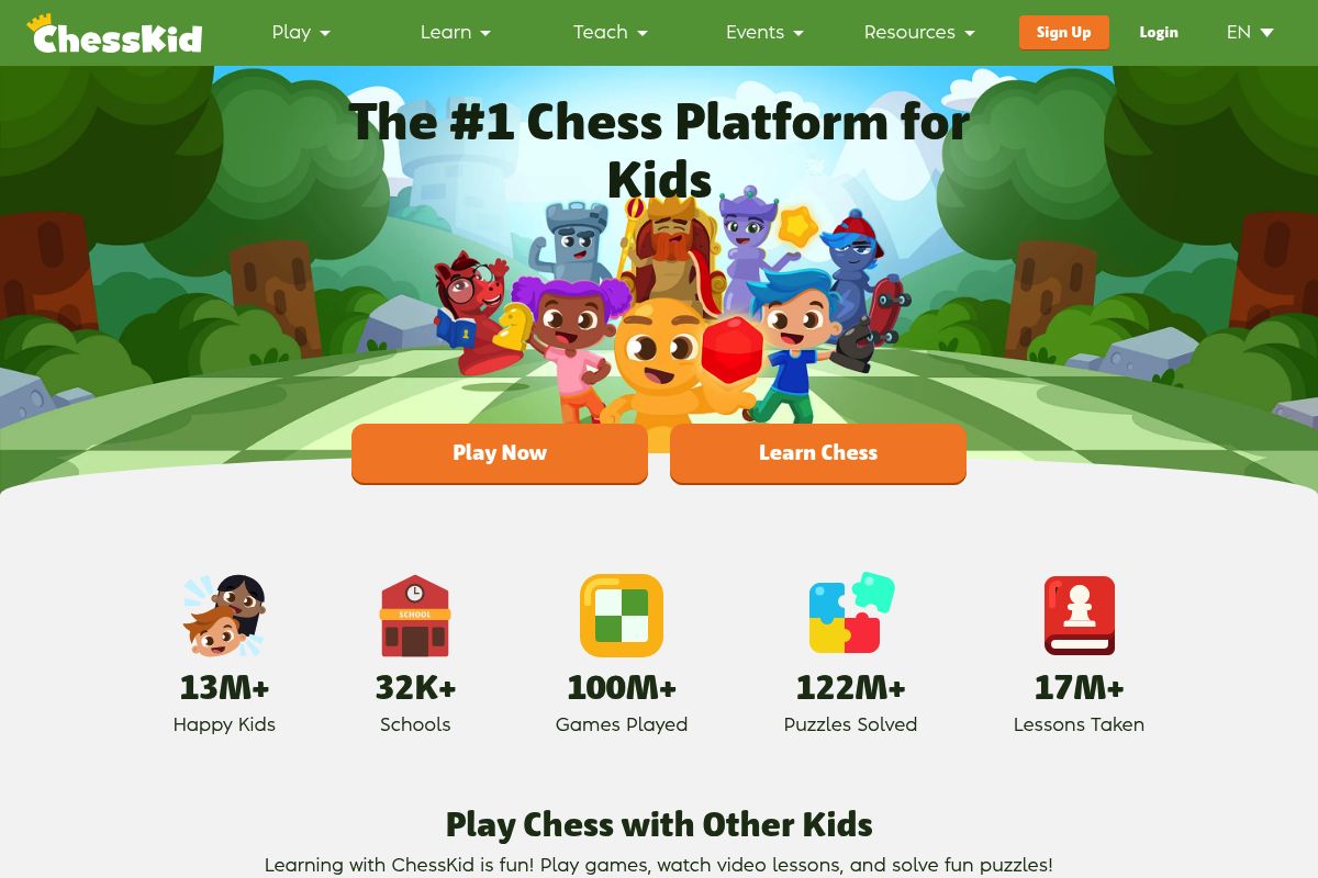 2. ChessKid — Best for Safe Chess Learning Environment