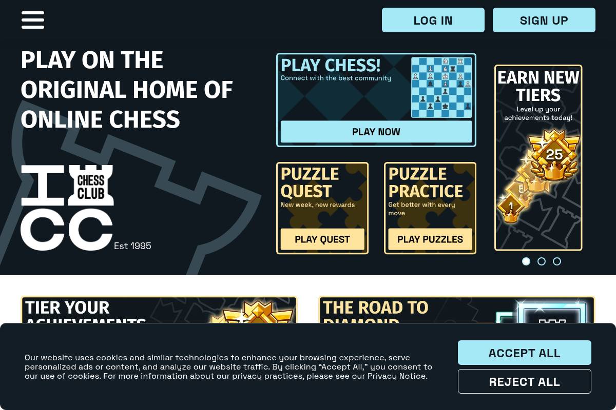 9. ICC (Internet Chess Club) — Best for Competitive Play with Titled Players