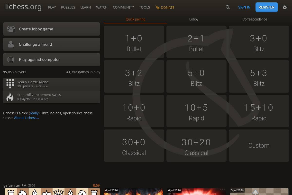 3. Lichess — Best for Completely Free, Open-Source Chess Learning
