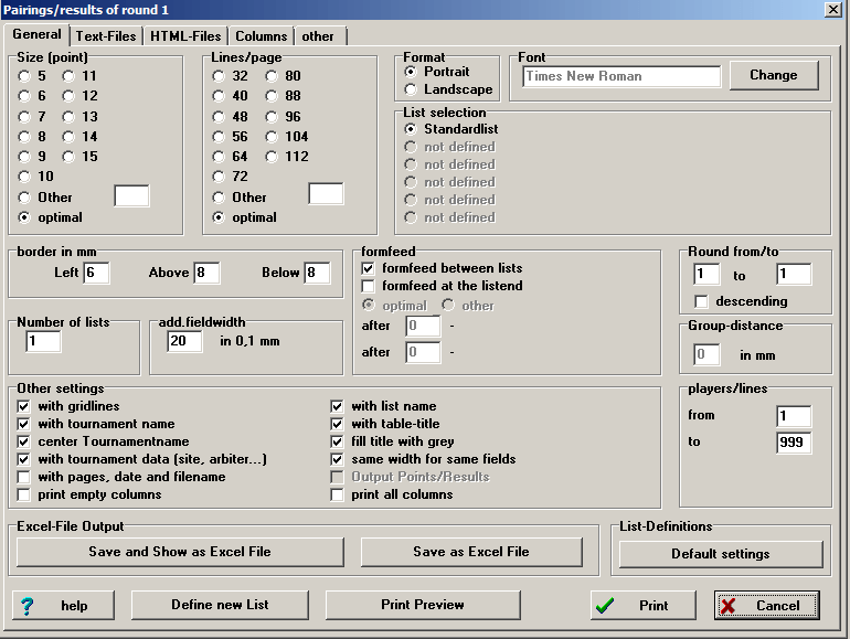 image of a chess tournament software app, Swiss Manager