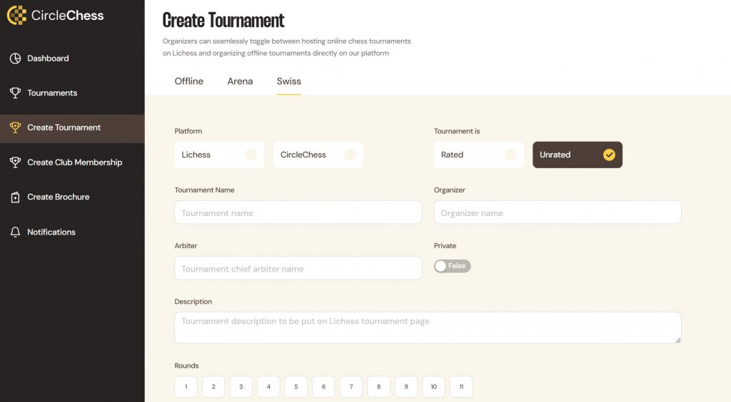 chess tournament pairing software